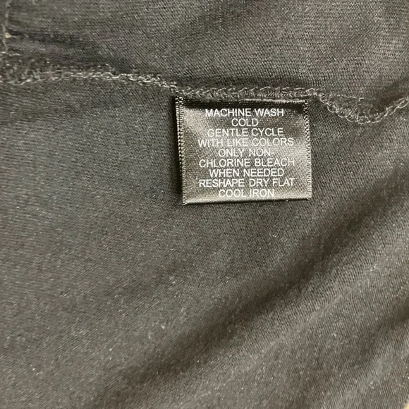 NWT INC International Concepts Black Tiered Tank Top (TSE-V) - Picture 9 of 9